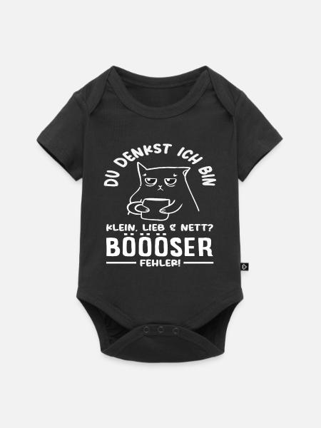 Böser Fehler Kleine Katze - Baby Premium Kurzarmbody - Schwarz