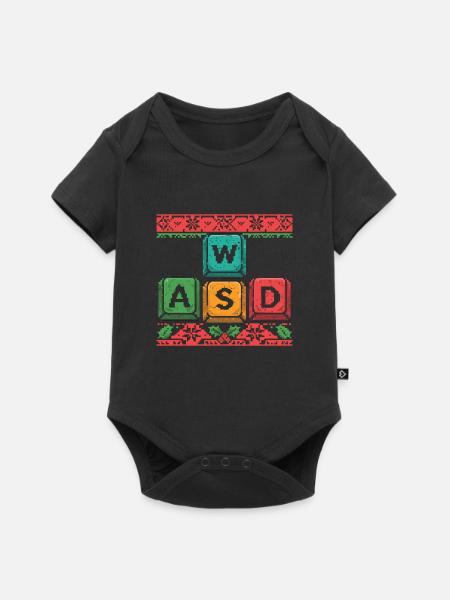 WASD Gaming Weihnachten - Baby Premium Kurzarmbody - Schwarz