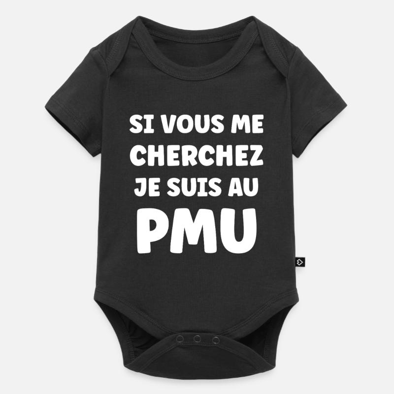 Humour PMU - Body à manches courtes Premium Bébé - noir