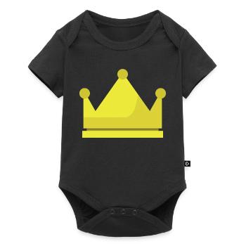 Krone - Baby Premium Kurzarmbody - Schwarz - Vorne