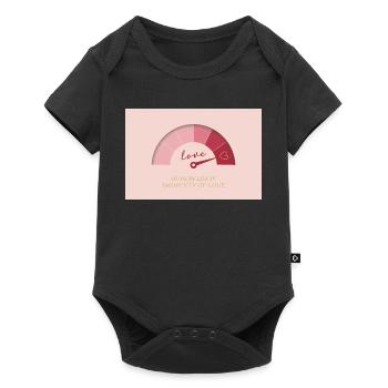 Measure Life in Moments of Love - Baby Premium Kurzarmbody - Schwarz - Vorne