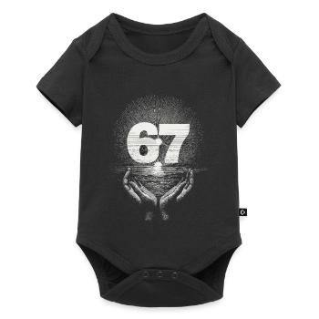 6 7 Mème – Le symbole que seuls les initiés peuvent comprendre - Body à manches courtes Premium Bébé - noir - Devant