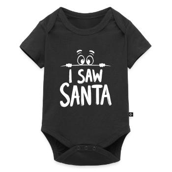 J’ai vu le Père Noël - Body à manches courtes Premium Bébé - noir - Devant