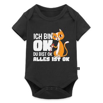 I'm OK You're OK Everything's OK Cat - Baby Premium short-sleeve bodysuit - black - Front