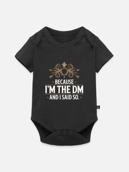 Weil ich der Spielleiter bin und das habe ich auch gesagt - Fantasy T-Shirt - Baby Premium Kurzarmbody - Schwarz