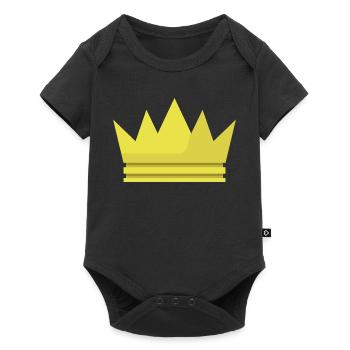 Krone - Baby Premium Kurzarmbody - Schwarz - Vorne