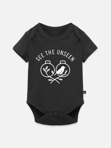 Sieh das Unsichtbare - Baby Premium Kurzarmbody - Schwarz