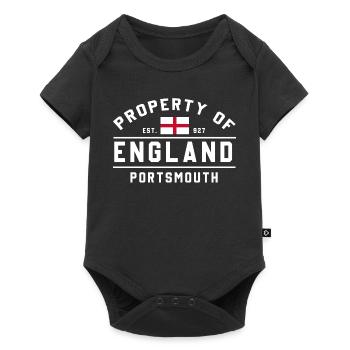 Motif du drapeau de l’Angleterre de Portsmouth - Body à manches courtes Premium Bébé - noir - Devant