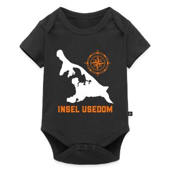 Island USEDOM BALTIC SEA Holiday Lighthouse Funny - Baby Premium short-sleeve bodysuit - black - Front