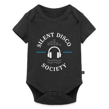 Silent Disco Headphones Rave Neon Festival Dance - Baby Premium short-sleeve bodysuit - black - Front