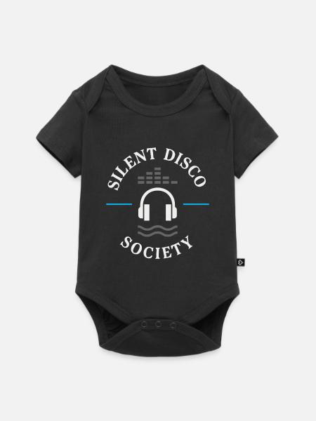 Stiller Disco-kopfhörer-rave-neon-festival-tanz - Baby Premium Kurzarmbody - Schwarz