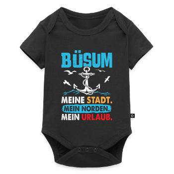 BÜSUM MA VILLE MON NORD MES VACANCES Drôle - Body à manches courtes Premium Bébé - noir - Devant