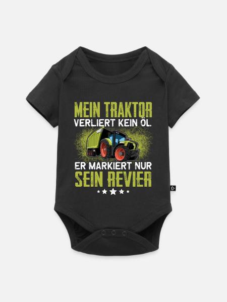 Landwirt - Baby Premium Kurzarmbody - Schwarz