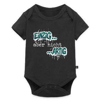 Einzig aber nicht ARTIG - Baby Premium Kurzarmbody - Schwarz - Vorne