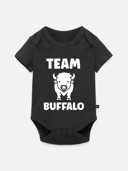 Bison - Baby Premium Kurzarmbody - Schwarz