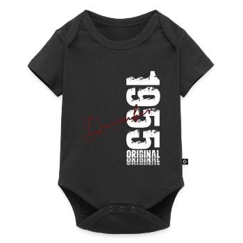 70th Birthday Original December Born 1955 - Baby Premium short-sleeve bodysuit - black - Front