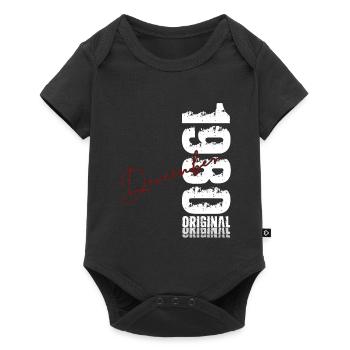 45e anniversaire Original Décembre Né en 1980 - Body à manches courtes Premium Bébé - noir - Devant