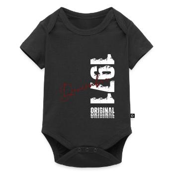 55e anniversaire Original Décembre Né en 1971 - Body à manches courtes Premium Bébé - noir - Devant