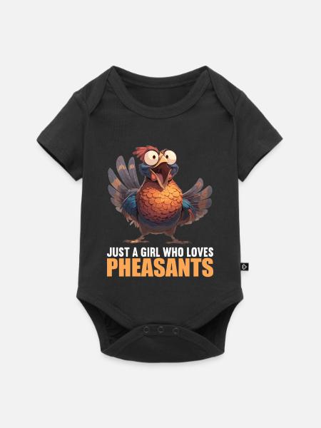 Fasane Fasan - Baby Premium Kurzarmbody - Schwarz