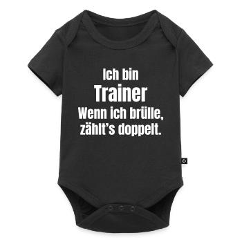 Je suis l’entraîneur qui dit chemise - Body à manches courtes Premium Bébé - noir - Devant