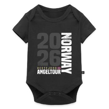 Vestfjord Fishing Trip Norway 2026 - Baby Premium short-sleeve bodysuit - black - Front
