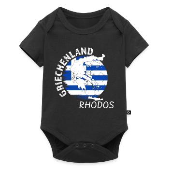 Rhodes - Baby Premium short-sleeve bodysuit - black - Front