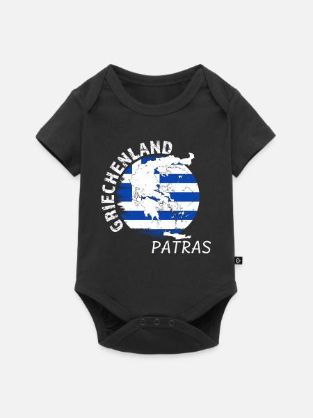 Patras - Baby Premium Kurzarmbody - Schwarz