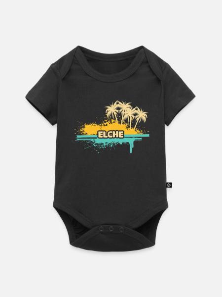 Geschenk für Elche - Baby Premium Kurzarmbody - Schwarz