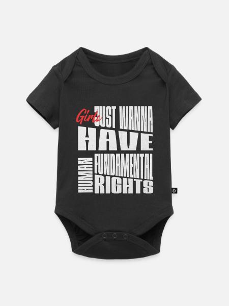 Fundamentale Frauenrechte Shirt - Baby Premium Kurzarmbody - Schwarz