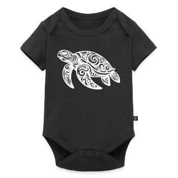 Tribal Magic – Turtle of Ornaments - Baby Premium short-sleeve bodysuit - black - Front