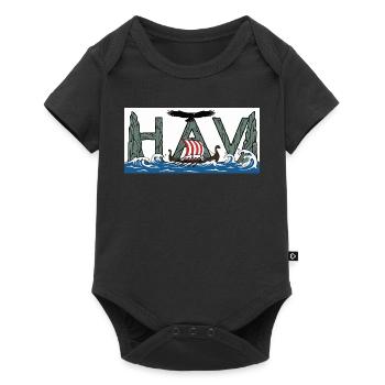 Havets Viking - Le Viking de la mer - Body à manches courtes Premium Bébé - noir - Devant