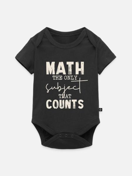 Mathe Die Einzige Zählt - Baby Premium Kurzarmbody - Schwarz
