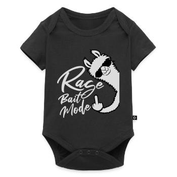 Rage Bait Llama Alpaga Lunettes de Soleil Doigt d’Honneur - Body à manches courtes Premium Bébé - noir - Devant
