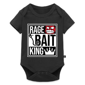 Rage Bait King en ligne Troll Attention Fun - Body à manches courtes Premium Bébé - noir - Devant