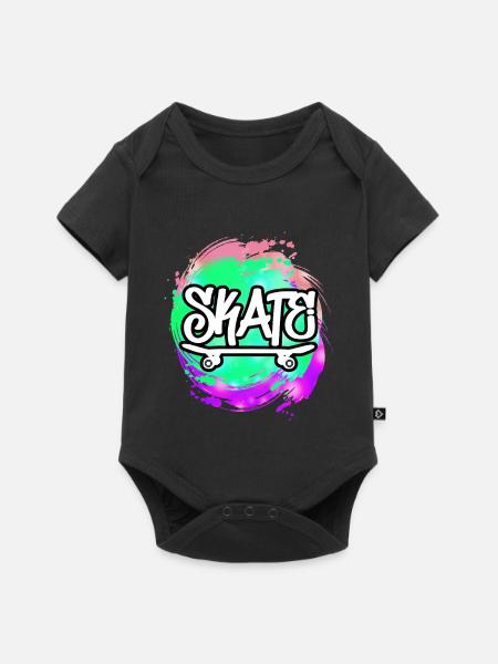 skateboard skate - Baby Premium Kurzarmbody - Schwarz