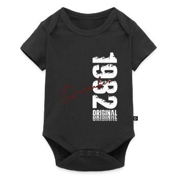 44th Birthday Original December Born 1982 - Baby Premium short-sleeve bodysuit - black - Front