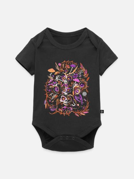 Karnevalsgeist - Baby Premium Kurzarmbody - Schwarz
