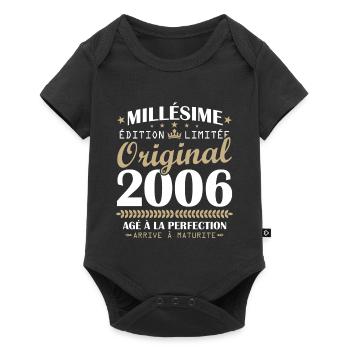Vintage 2006 Original 20th Anniversary Gift - Baby Premium short-sleeve bodysuit - black - Front