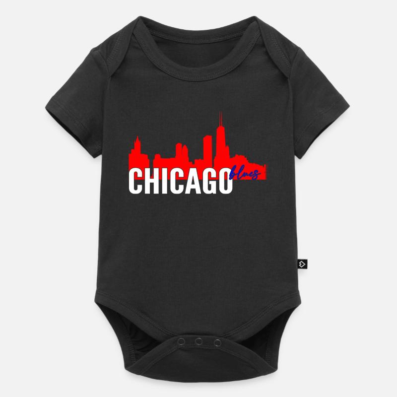 Chicago Blues - Body à manches courtes Premium Bébé - noir