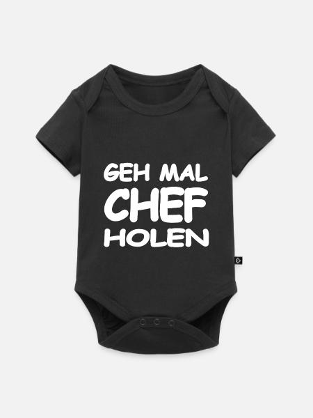 Chef - Baby Premium Kurzarmbody - Schwarz