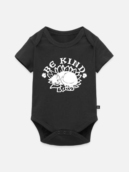 SEI FREUNDLICH - Baby Premium Kurzarmbody - Schwarz
