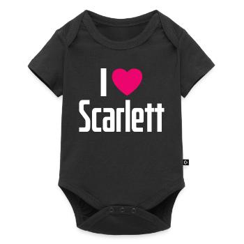 J’adore Scarlett Pink Heart J’adore Scarlett - Body à manches courtes Premium Bébé - noir - Devant