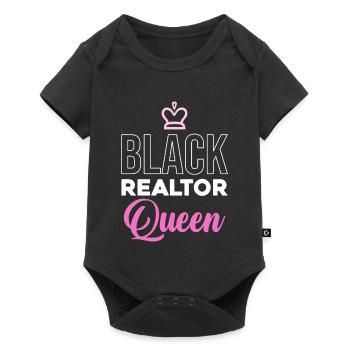 Black Property Queen - Baby Premium short-sleeve bodysuit - black - Front