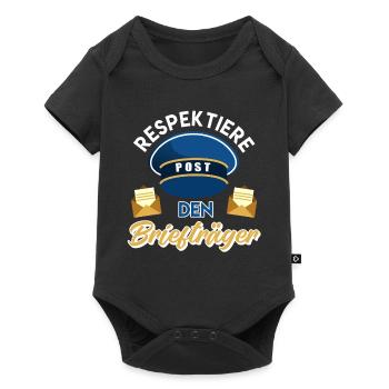 Facteur RESPECT MAIL LE FACTEUR DRÔLE - Body à manches courtes Premium Bébé - noir - Devant