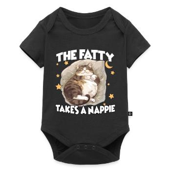 Perfect gift idea for cat lovers Cozy Cat - Baby Premium short-sleeve bodysuit - black - Front