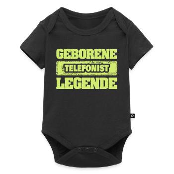 Occupation: Telephone operator - Baby Premium short-sleeve bodysuit - black - Front