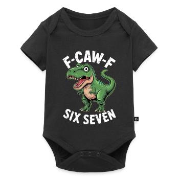 F-Caw-F Six Seven Dino - Baby Premium short-sleeve bodysuit - black - Front