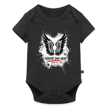 FEAR NOT Bible Verse Japan Art - Baby Premium short-sleeve bodysuit - black - Front