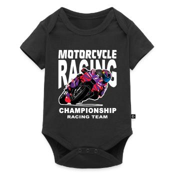 Motorcycle Racing Team Championship - Baby Premium short-sleeve bodysuit - black - Front