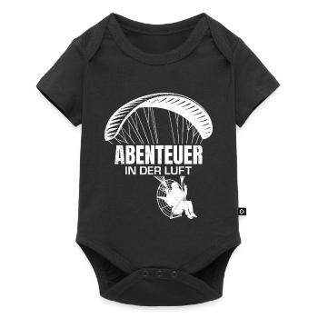 Paramoteur AVENTURE DANS L’AIR Plaisir - Body à manches courtes Premium Bébé - noir - Devant